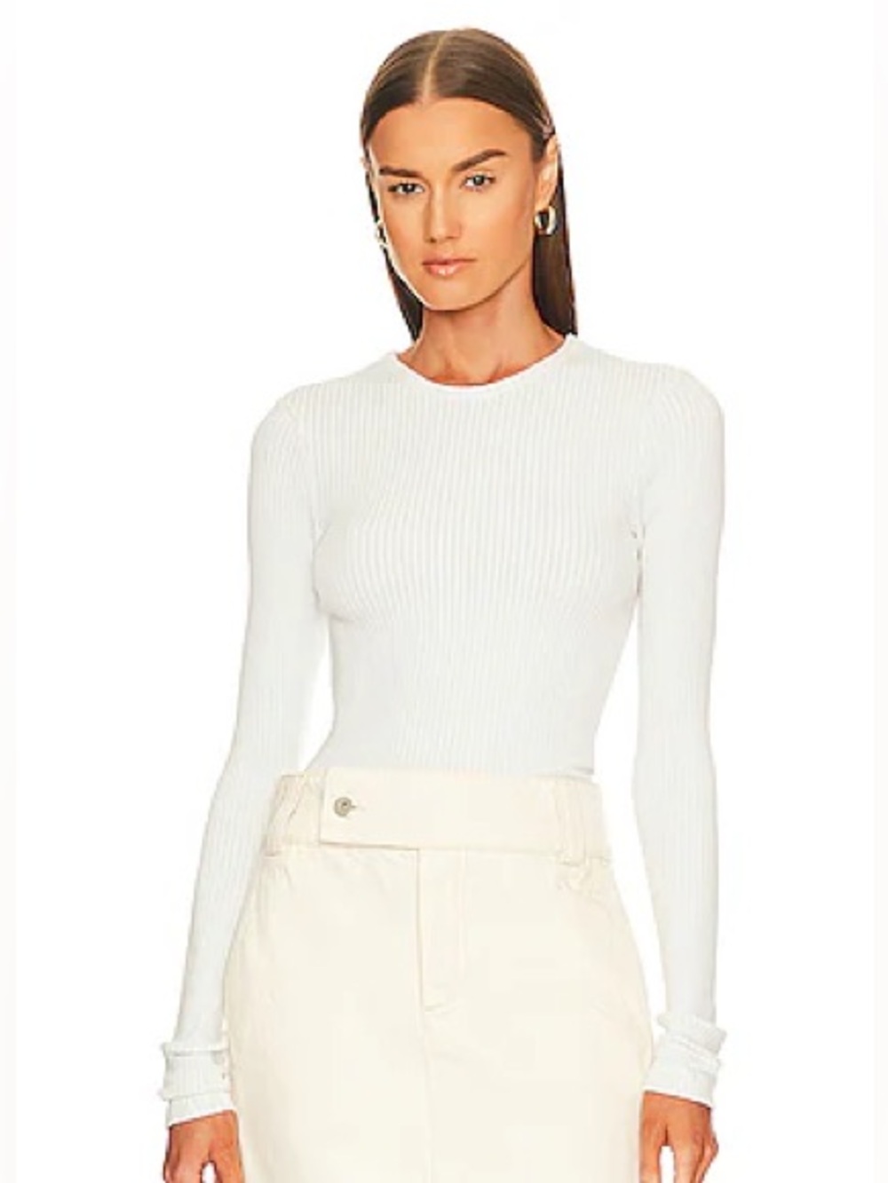 AGOLDE Alma Cropped Crew Neck Tee